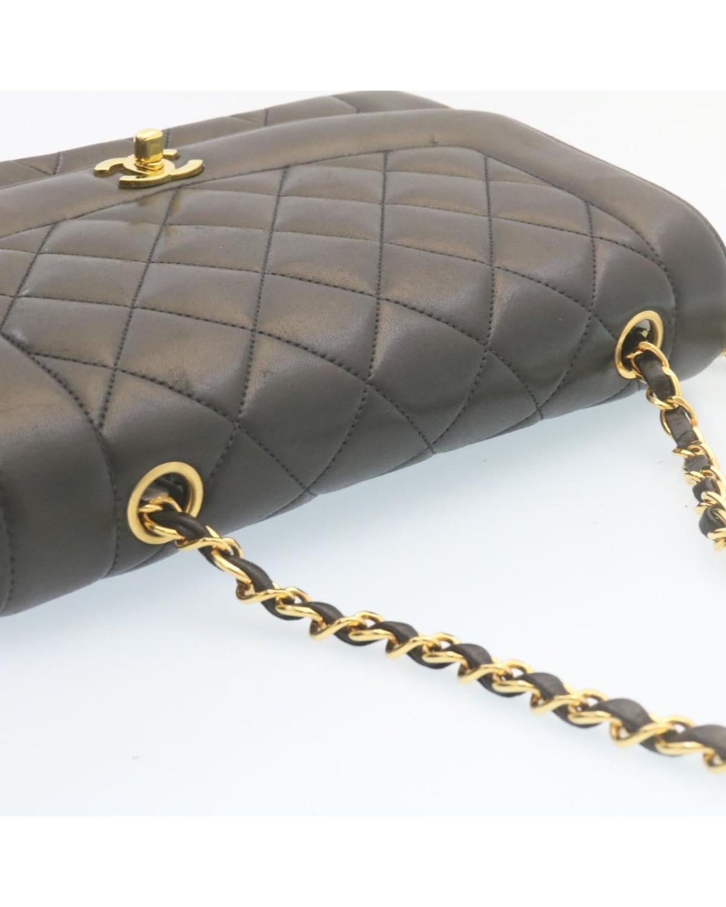 CHANEL Classic Flap Bag Quilted Satin Leather