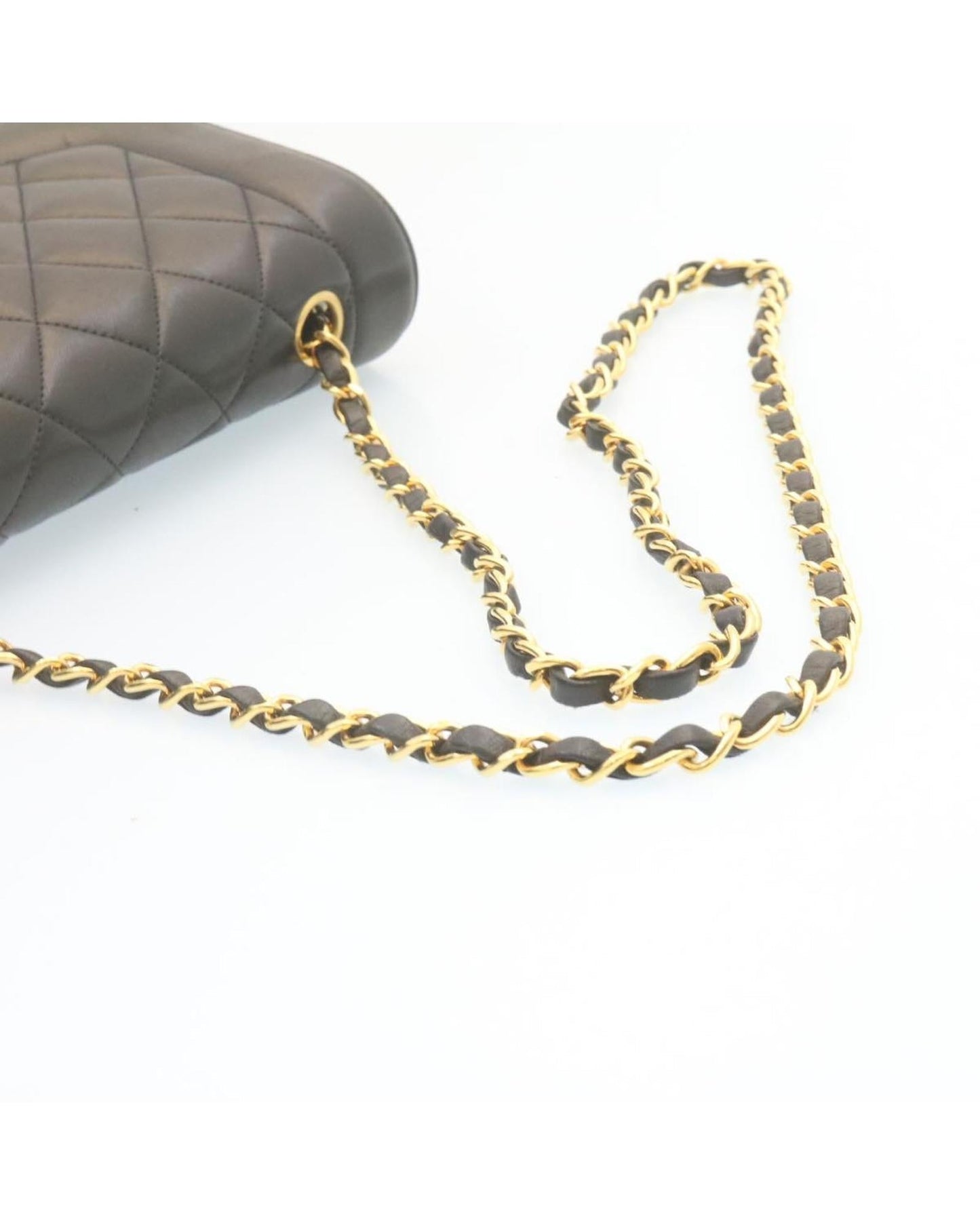 CHANEL Classic Flap Bag Quilted Satin Leather
