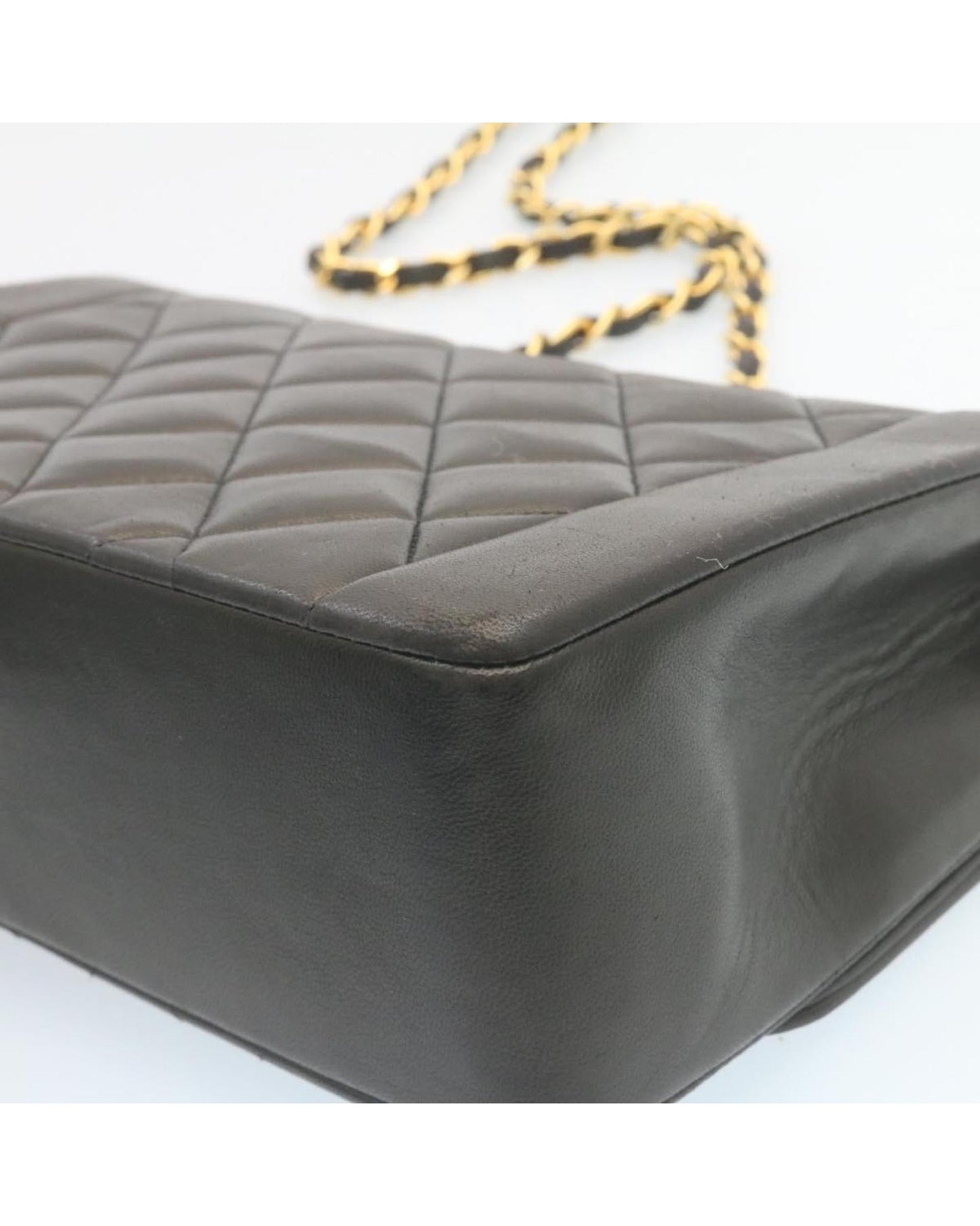 CHANEL Classic Flap Bag Quilted Satin Leather