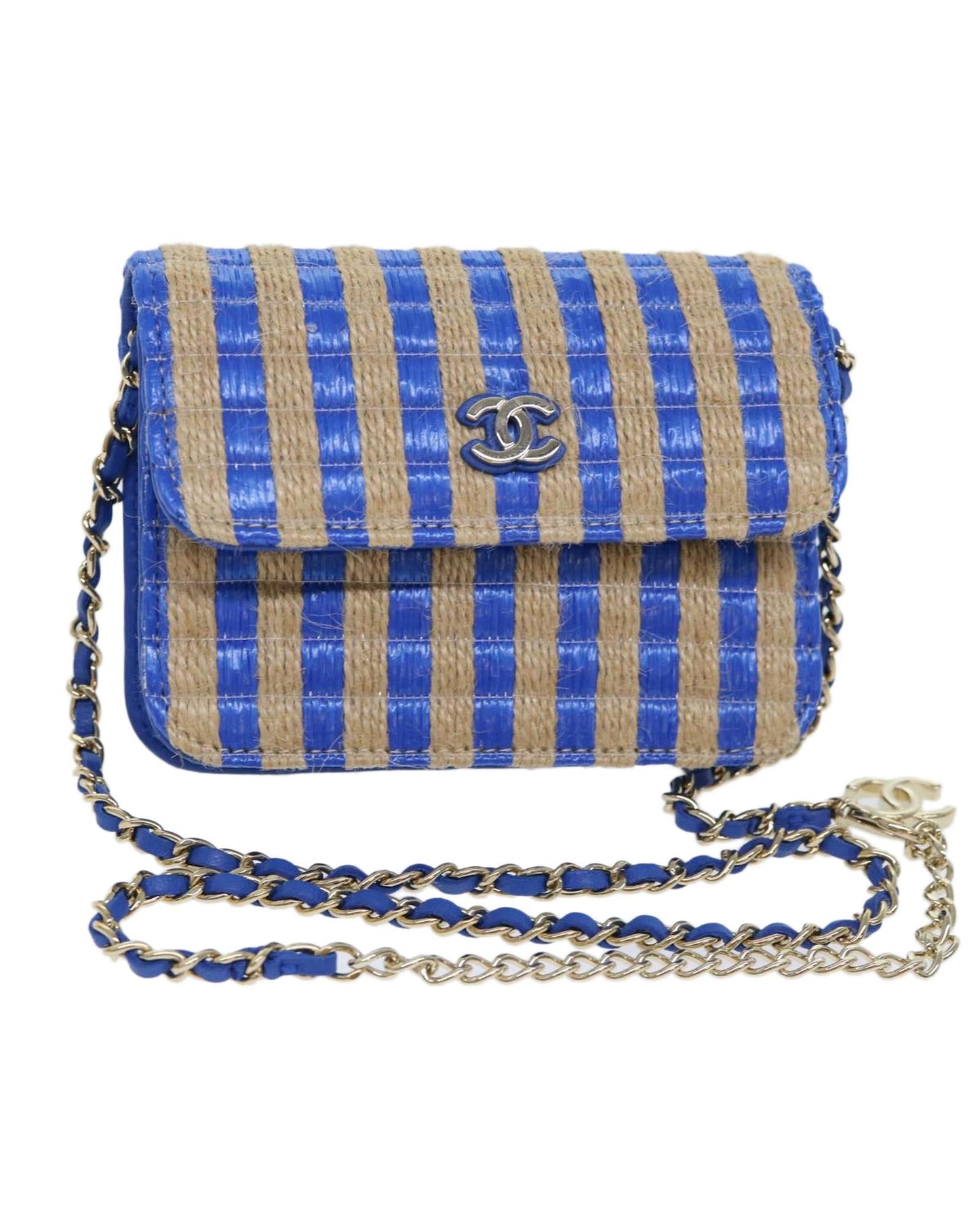 CHANEL Mini Flap Bag Raffia Style