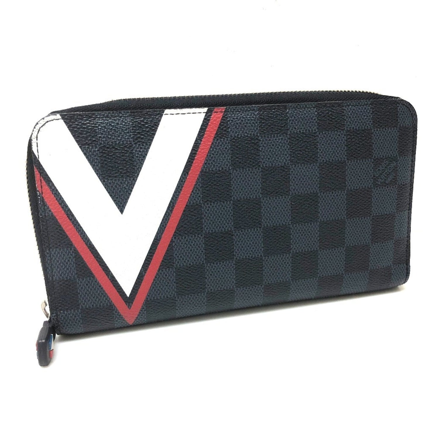 Navy Canvas Wallet with Clean Lines and Premium Leather