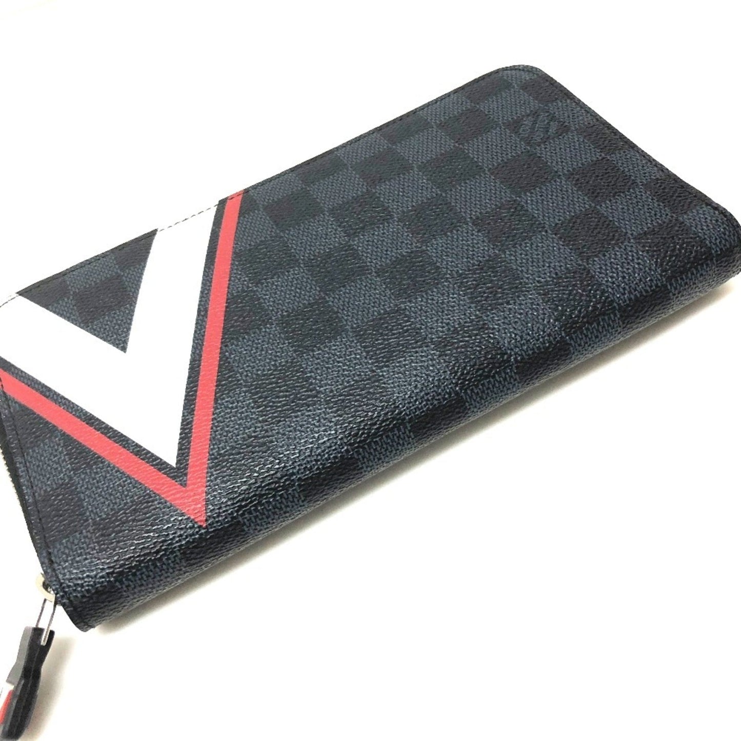 Navy Canvas Wallet with Clean Lines and Premium Leather