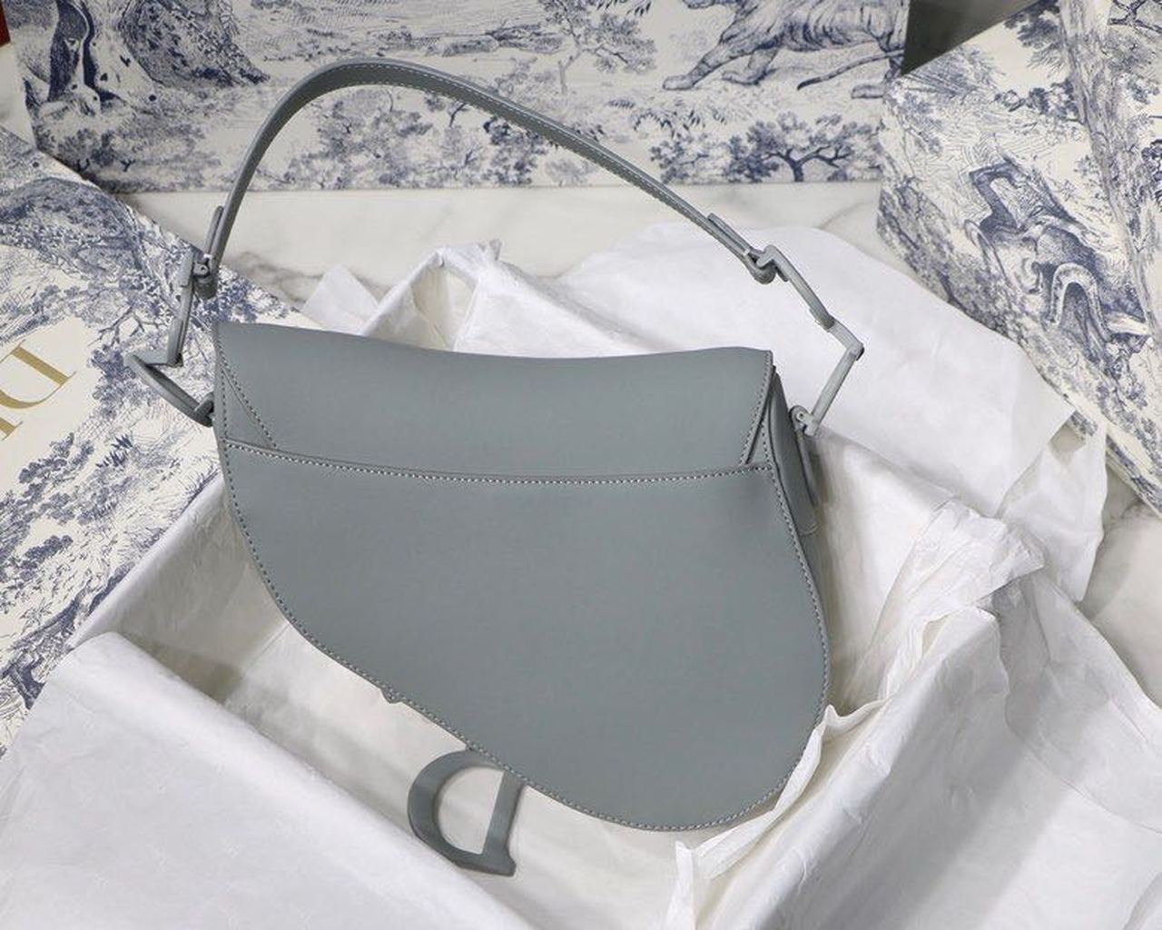 GLAMI Ultramatte Saddle Bag Canvas Light Blue For Women 25cm/10in CD