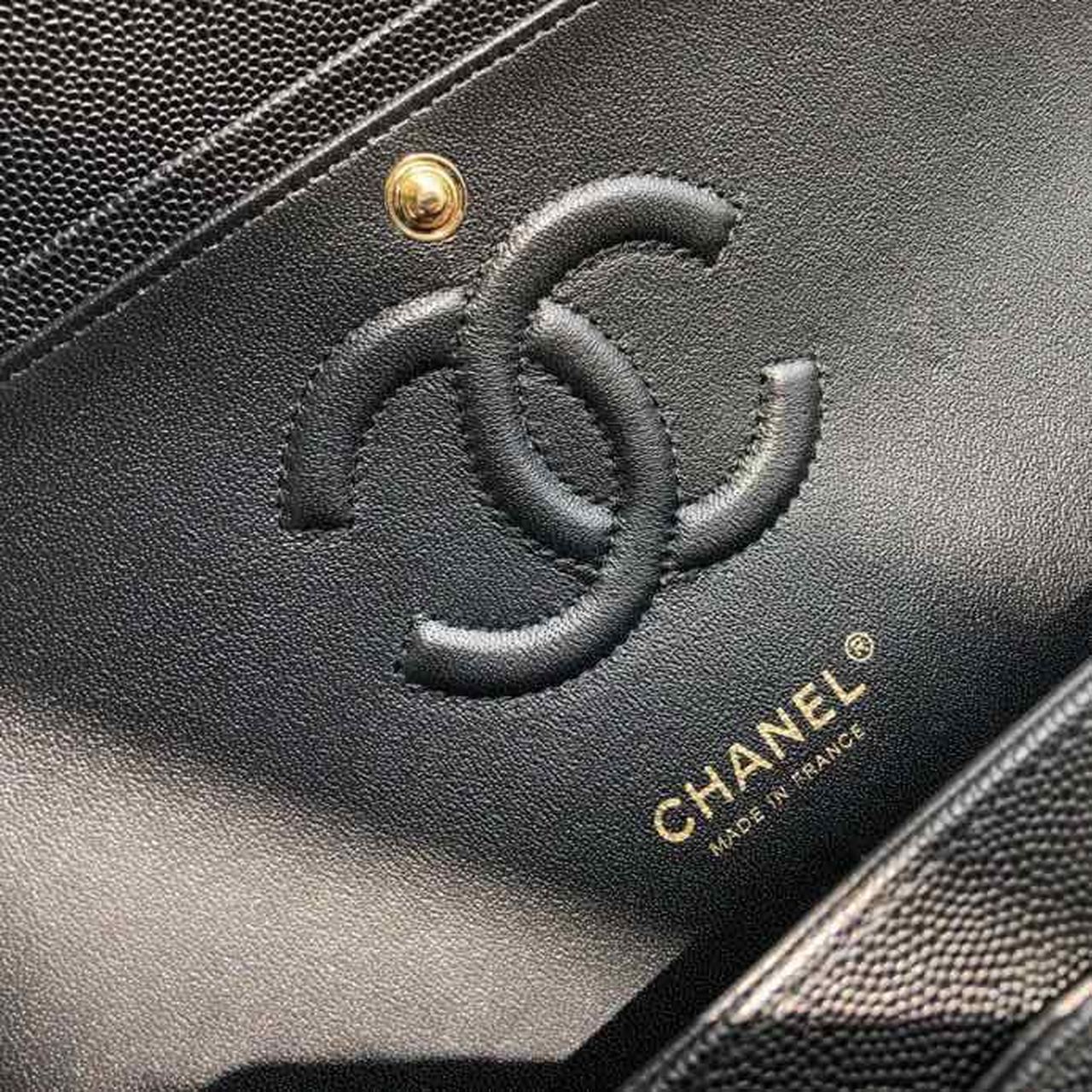 CHL Chevron Classic Handbag Gold Toned Hardware Black For Women, WomenÃ¢â‚¬â„¢s Bags, Shoulder And Crossbody Bags 10.2in/26cm