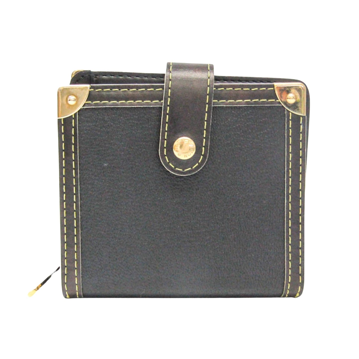 Exquisite Compact Zip Wallet in Premium Suhali Leather by French Designer