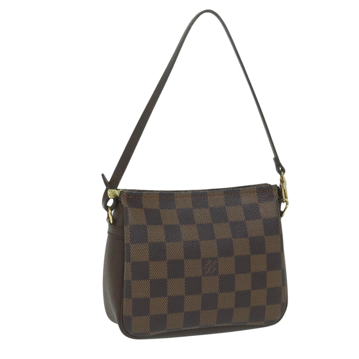 Damier Ebene Canvas Clutch/Shoulder Bag