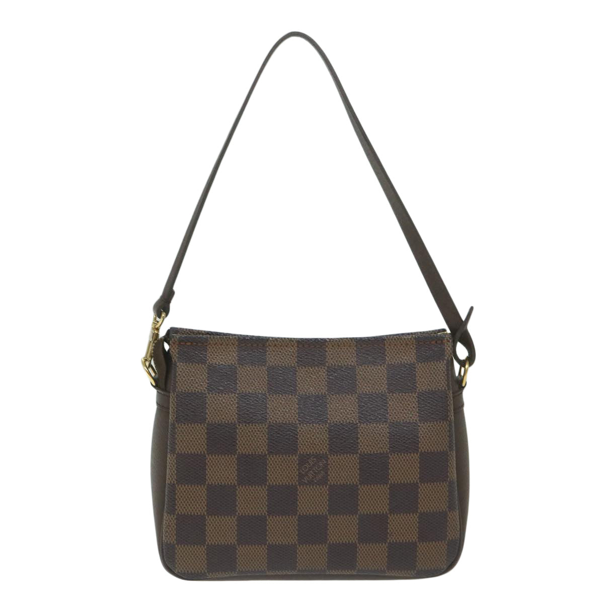 Damier Ebene Canvas Clutch/Shoulder Bag
