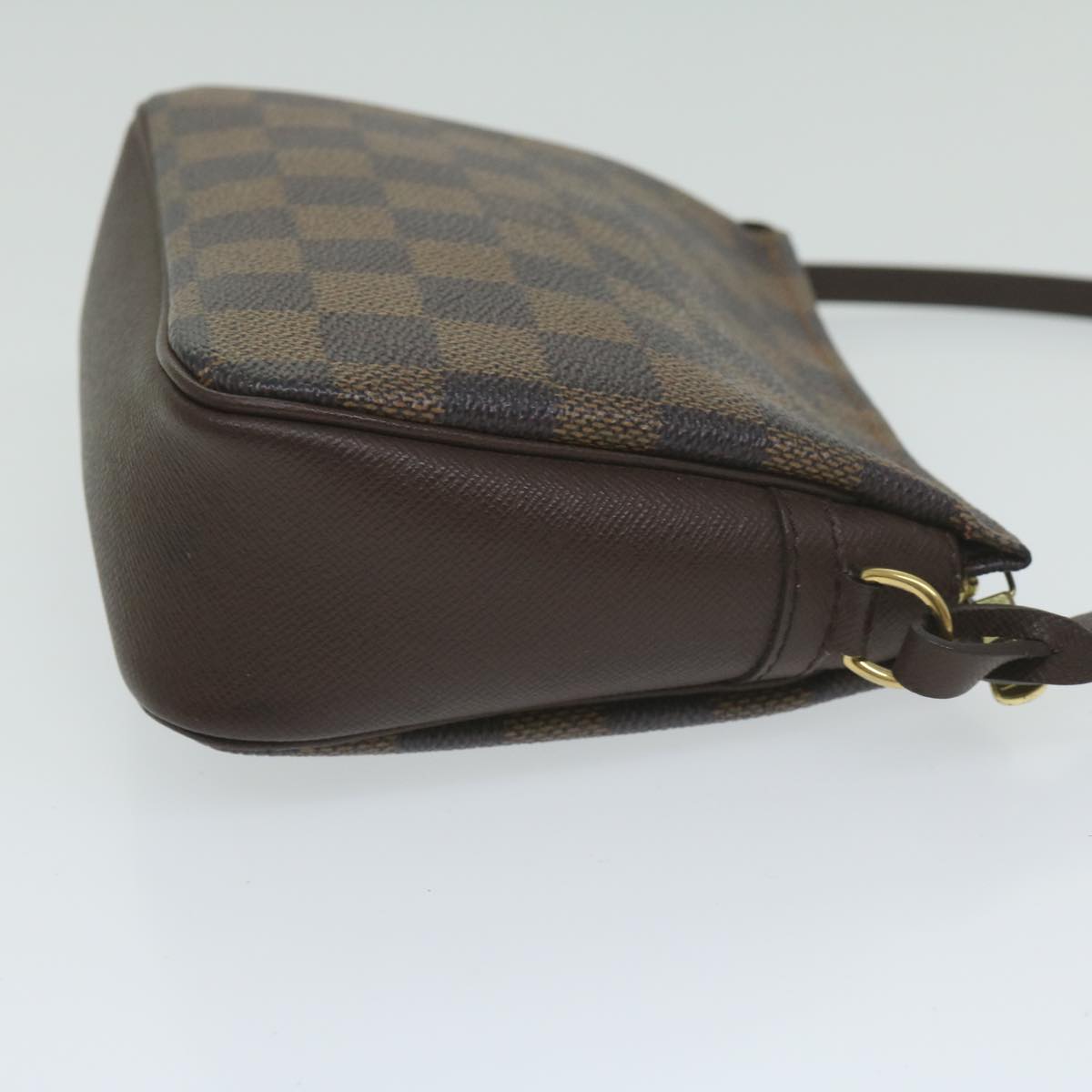 Damier Ebene Canvas Clutch/Shoulder Bag