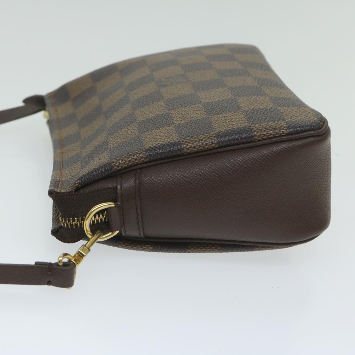 Damier Ebene Canvas Clutch/Shoulder Bag