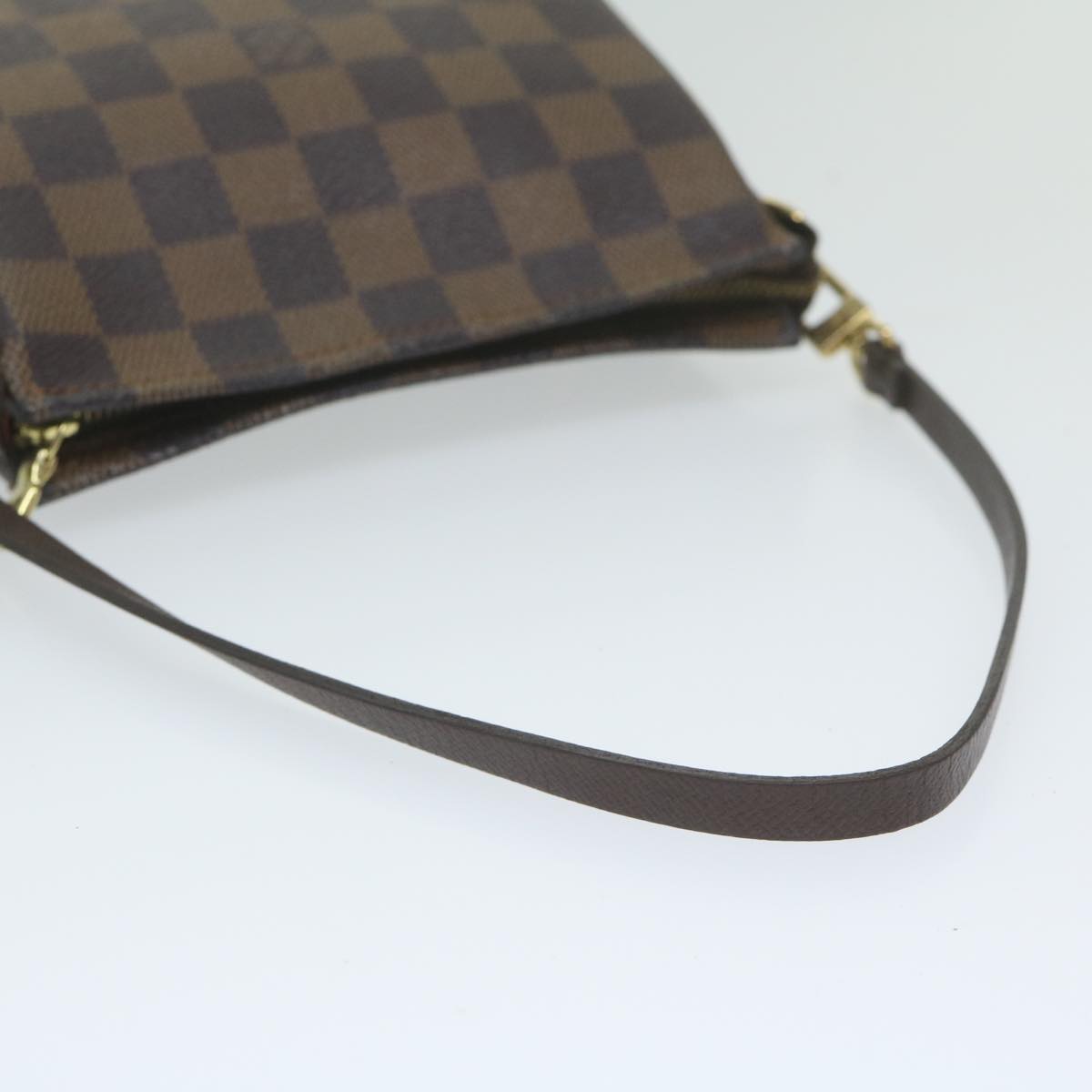 Damier Ebene Canvas Clutch/Shoulder Bag