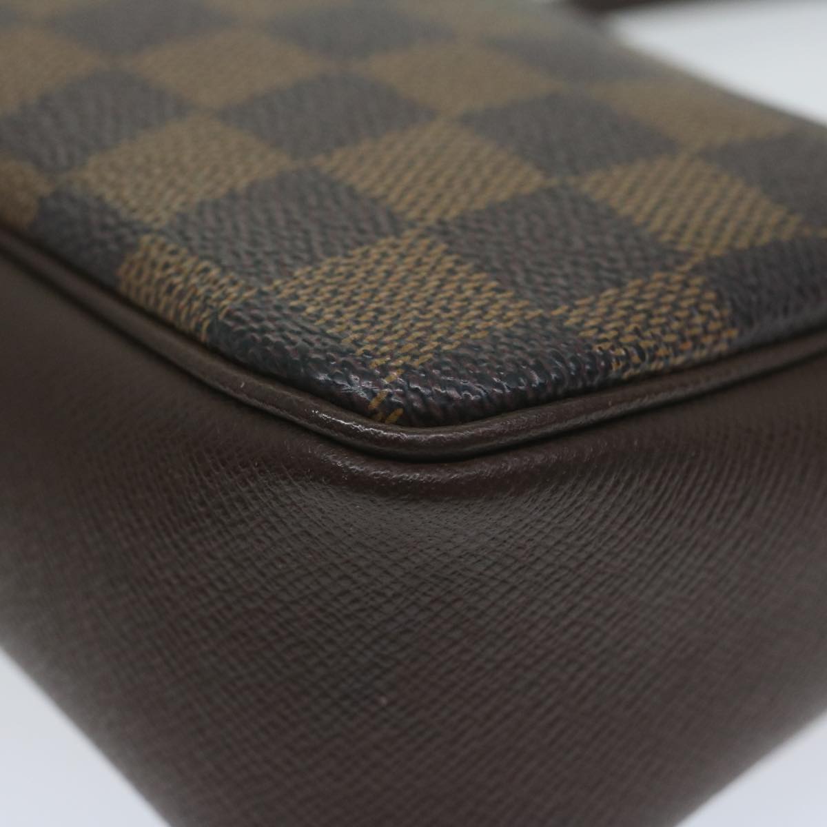 Damier Ebene Canvas Clutch/Shoulder Bag