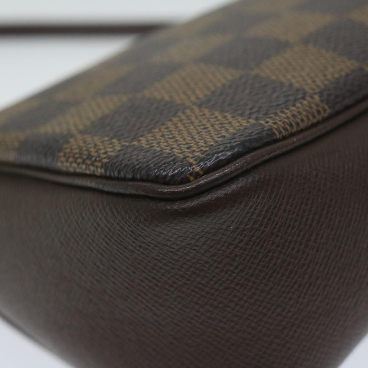 Damier Ebene Canvas Clutch/Shoulder Bag