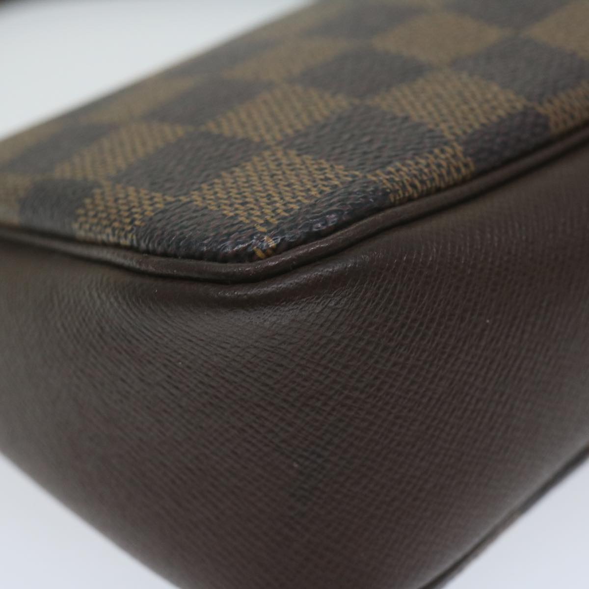 Damier Ebene Canvas Clutch/Shoulder Bag