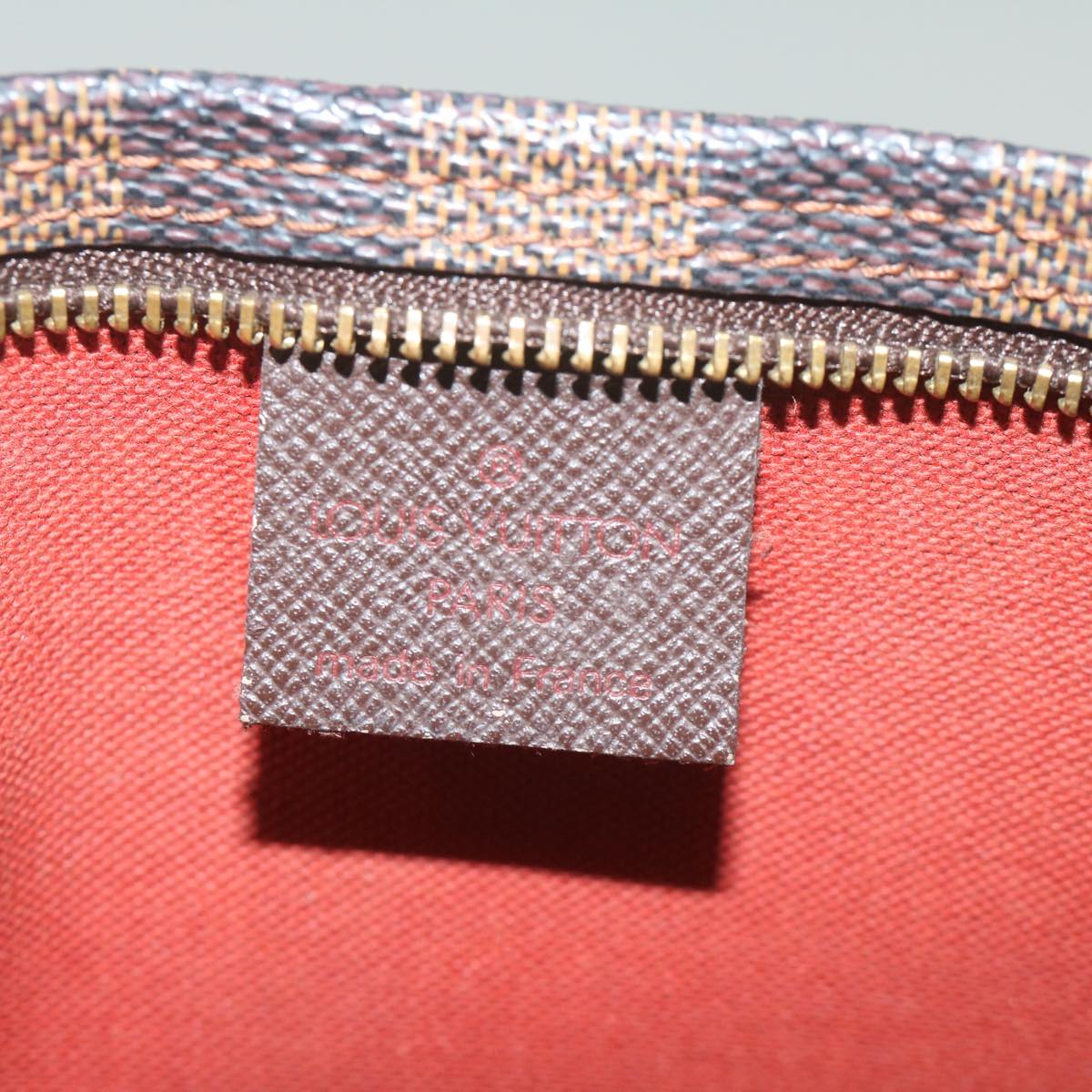 Damier Ebene Canvas Clutch/Shoulder Bag