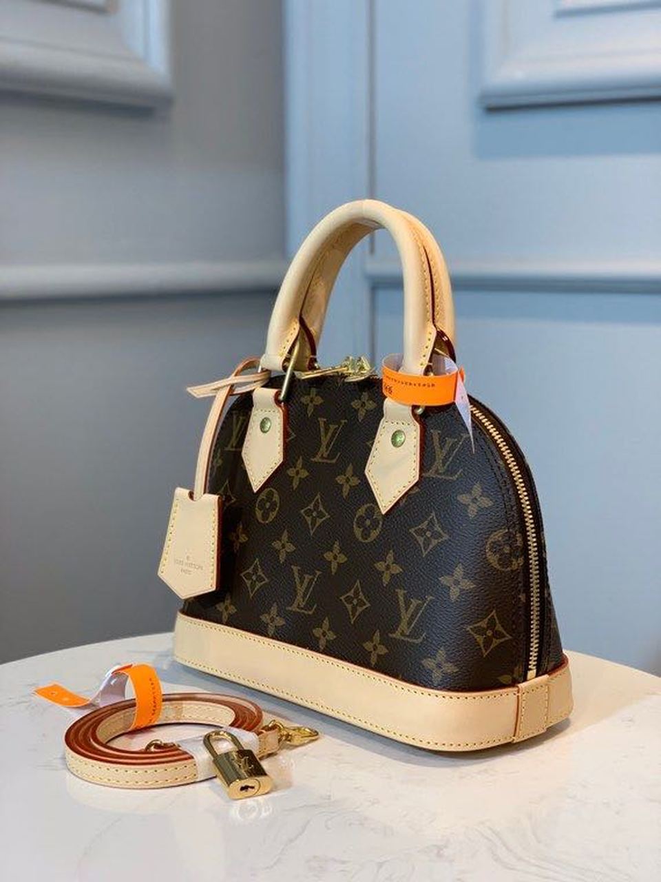 LV Alma GLAMI Monogram Canvas Beige For Women,  Shoulder And Crossbody Bags 9.2in/23.5cm LV M53152