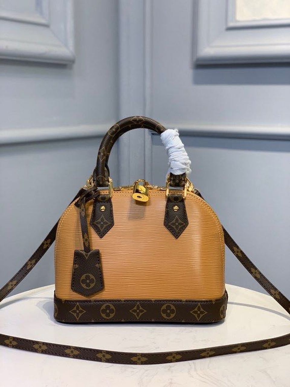LV Alma GLAMI Epi/Monogram Canvas Caramel For Women, WomenÃ¢â‚¬â„¢s Handbags, Shoulder And Crossbody Bags 9.8in/25cm LV