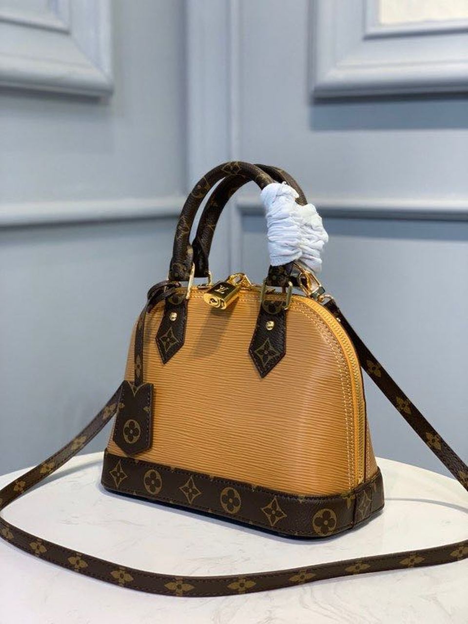 LV Alma GLAMI Epi/Monogram Canvas Caramel For Women, WomenÃ¢â‚¬â„¢s Handbags, Shoulder And Crossbody Bags 9.8in/25cm LV