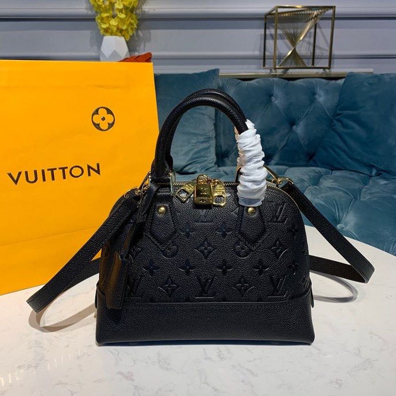 LV Neo Alma GLAMI Monogram Empreinte Canvas Black For Women,  Shoulder And Crossbody Bags 9.8in/25cm LV M44829