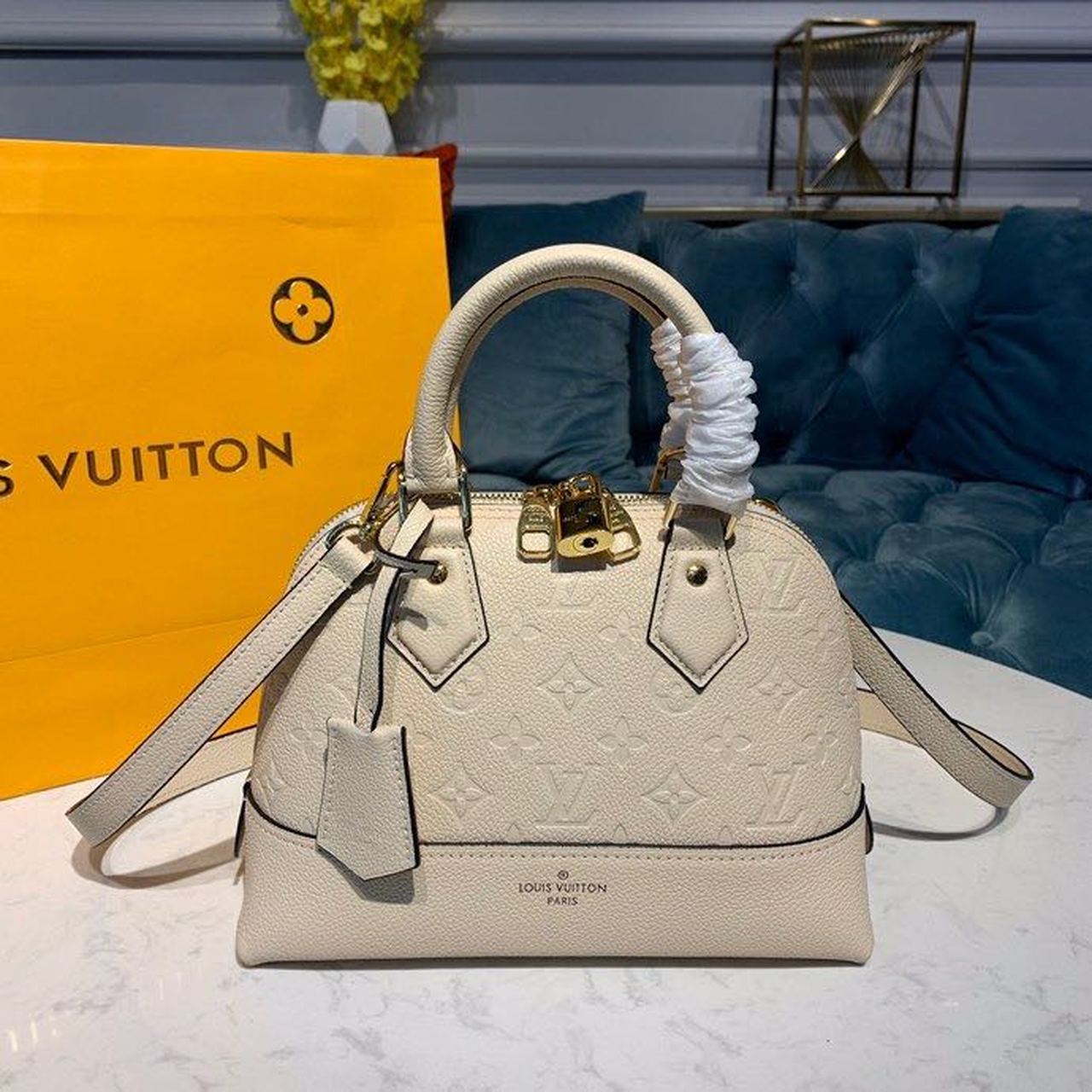 LV Neo Alma GLAMI Monogram Empreinte Creme For Women,  Shoulder And Crossbody Bags 9.8in/25cm LV M44858