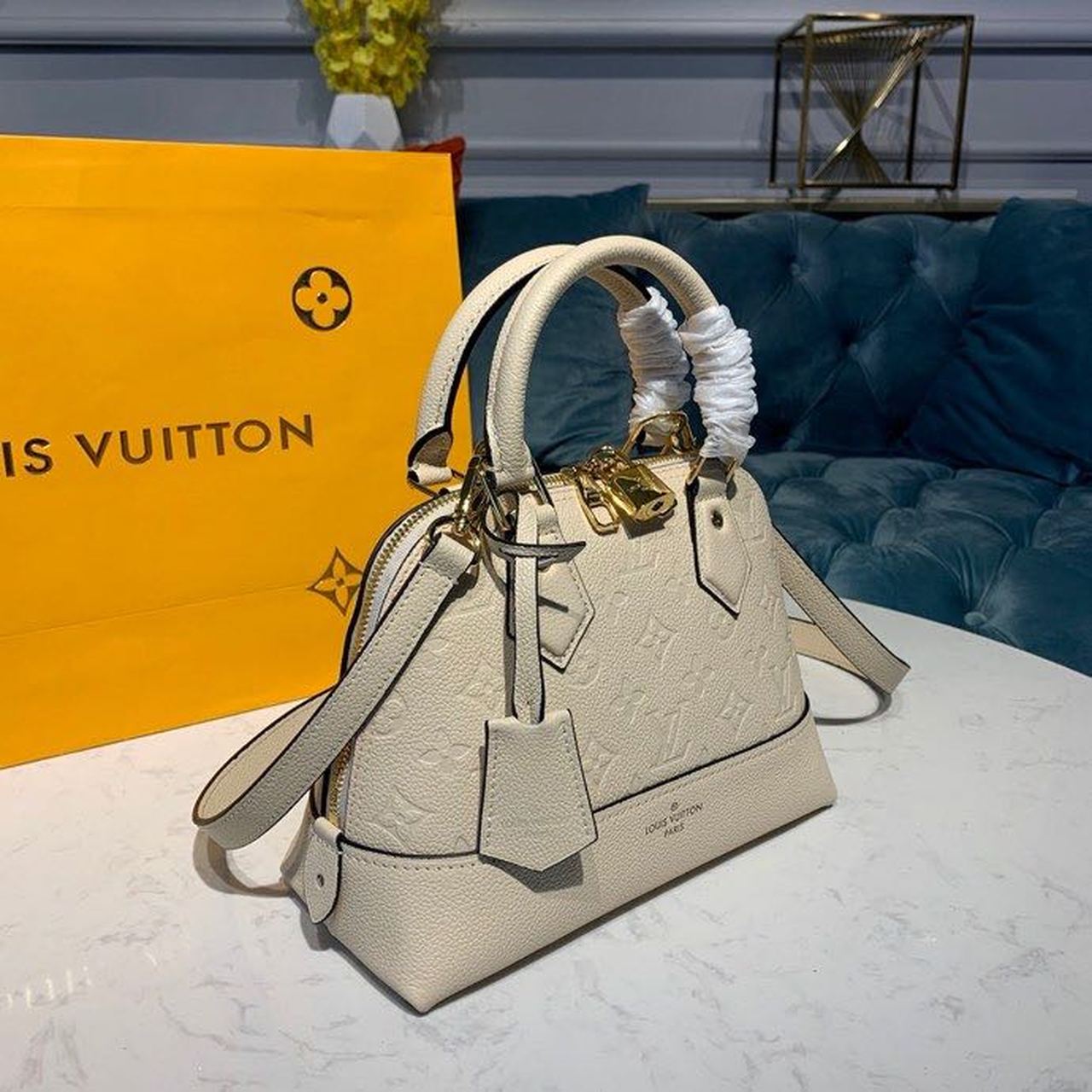 LV Neo Alma GLAMI Monogram Empreinte Creme For Women,  Shoulder And Crossbody Bags 9.8in/25cm LV M44858