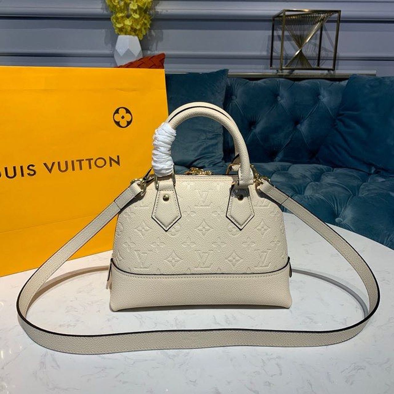 LV Neo Alma GLAMI Monogram Empreinte Creme For Women,  Shoulder And Crossbody Bags 9.8in/25cm LV M44858