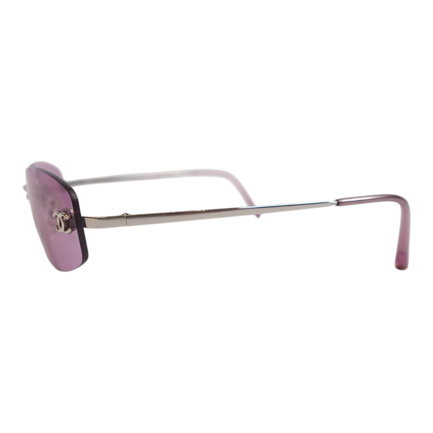 Chanel Pink Oval Sunglasses