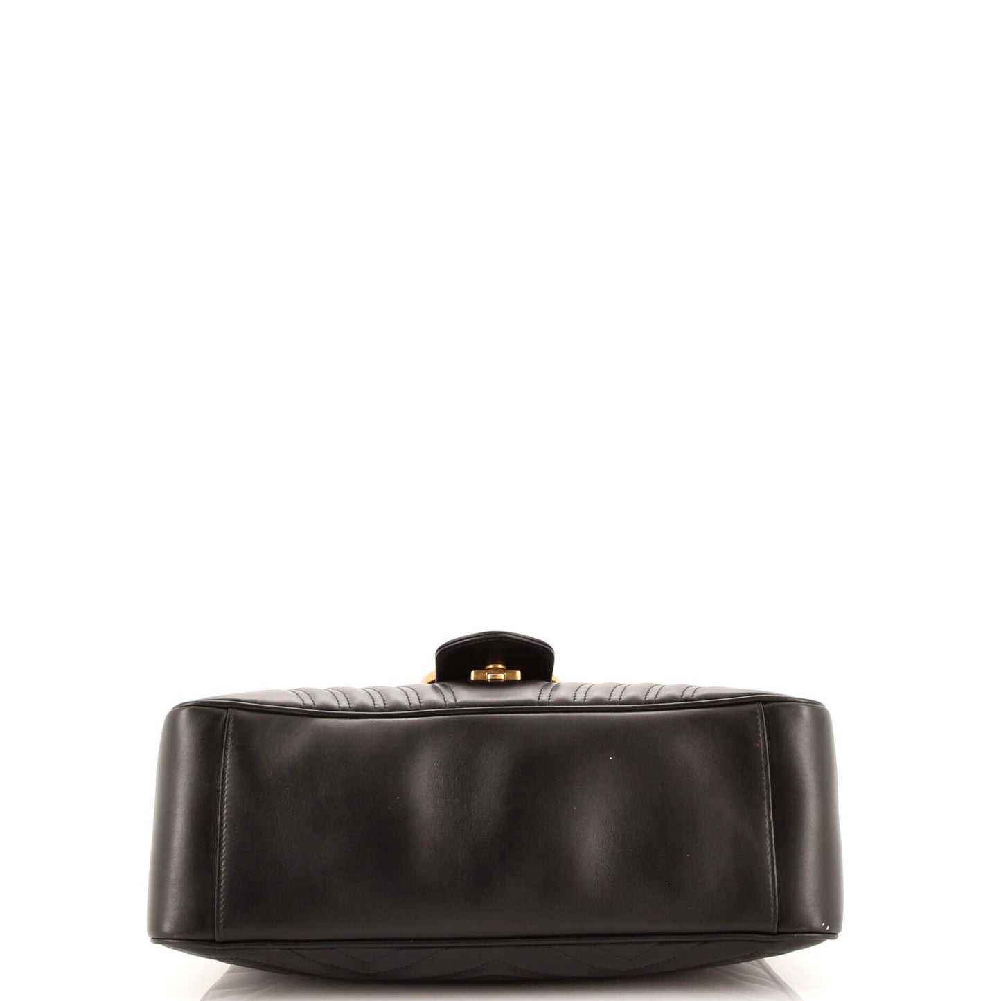 GG Marmont Top Handle Flap Bag Matelasse Leather Medium