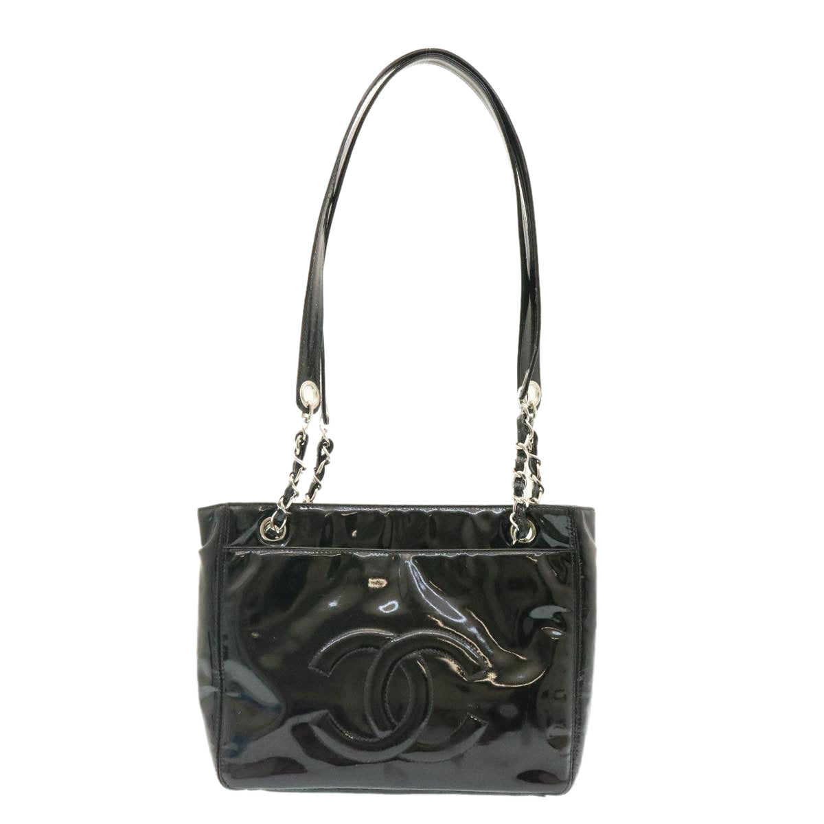 Chanel Black Patent Leather Shoulder Bag by Chanel