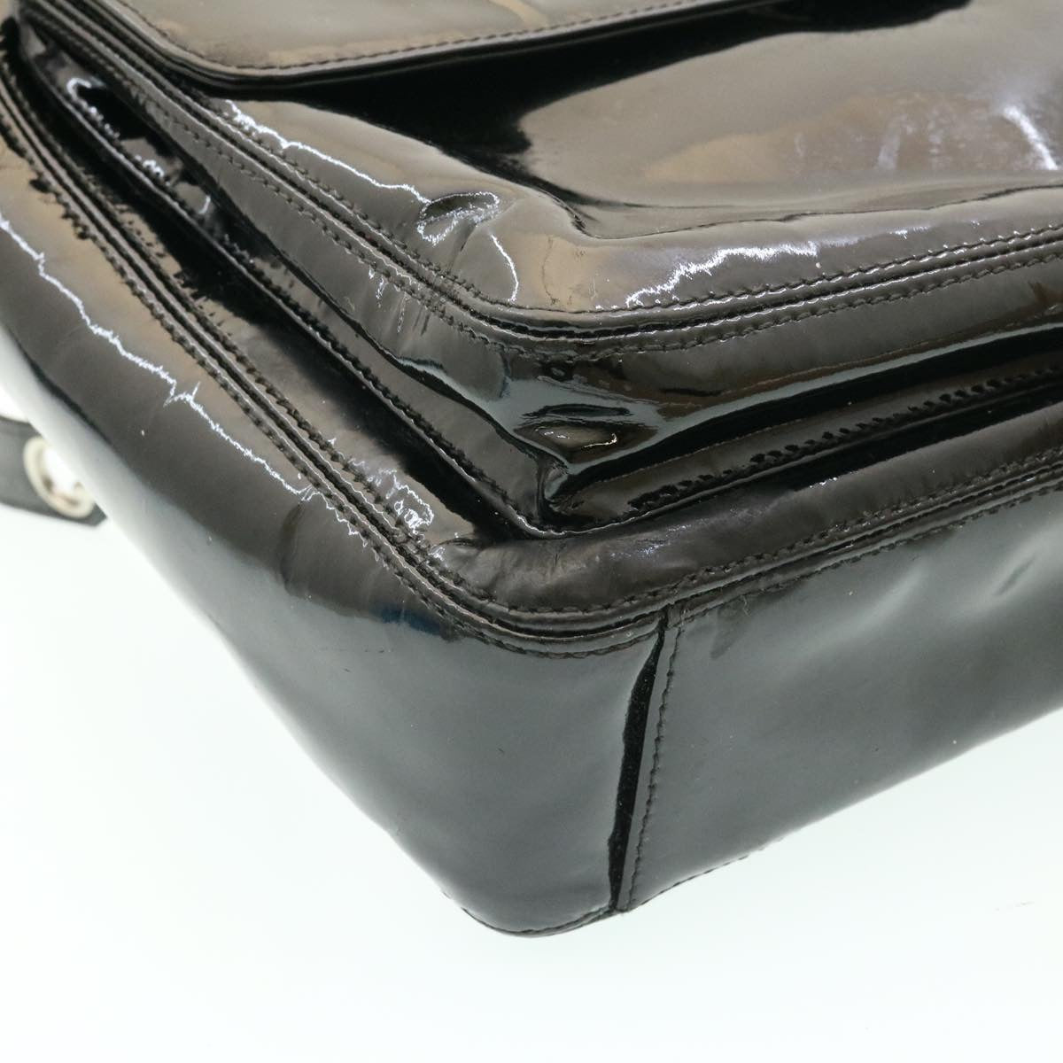 Chanel Black Patent Leather Shoulder Bag by Chanel