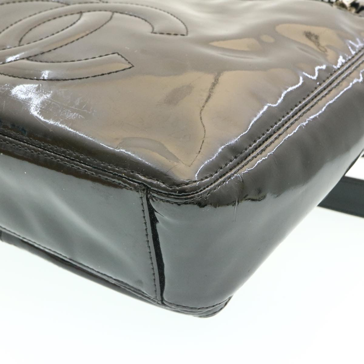 Chanel Black Patent Leather Shoulder Bag by Chanel
