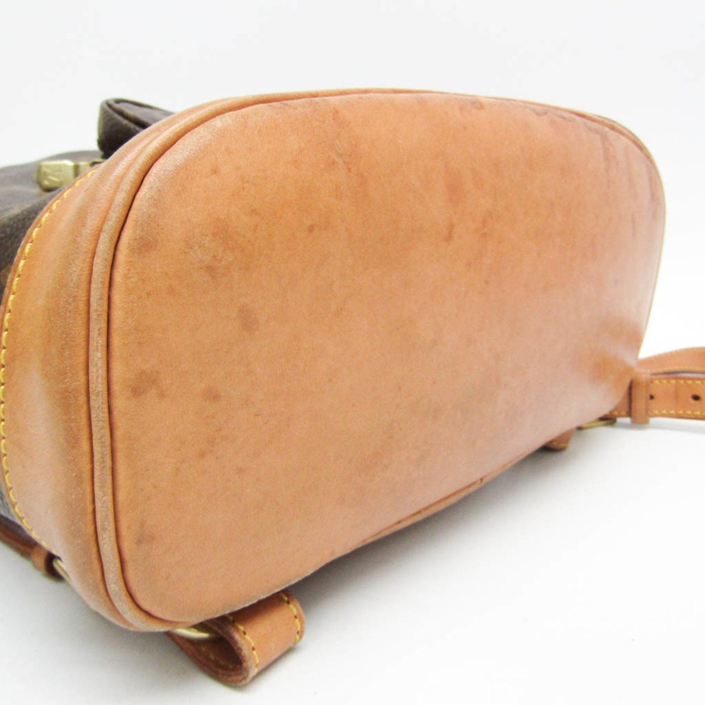 Chic Monogram Canvas Backpack with Natural Leather Accents