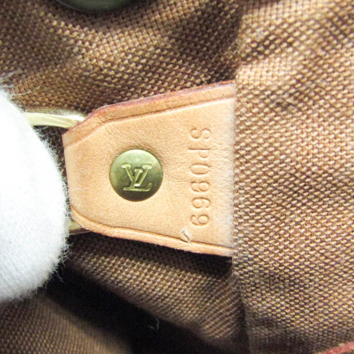 Chic Monogram Canvas Backpack with Natural Leather Accents