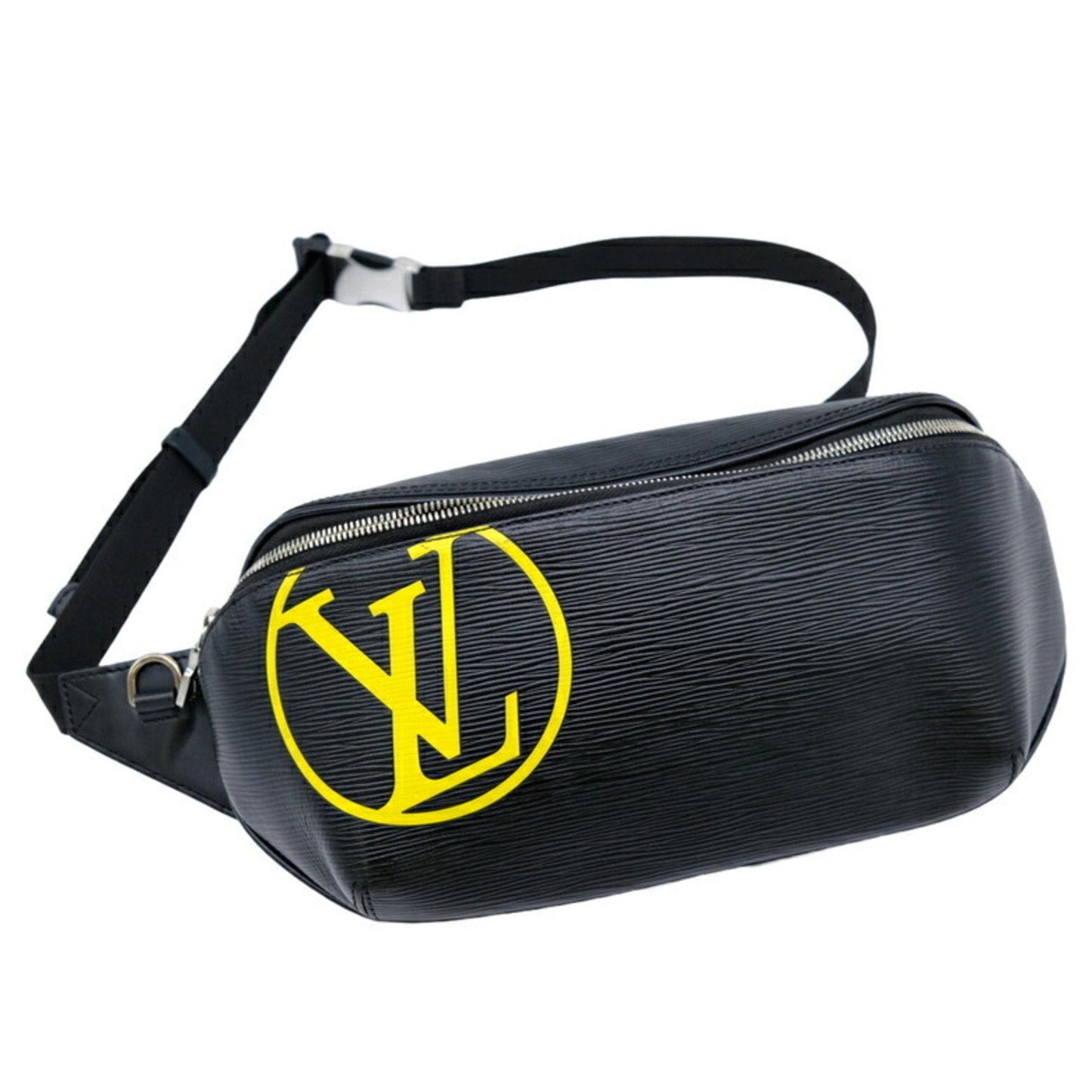 Sleek Leather Circle Fanny Pack