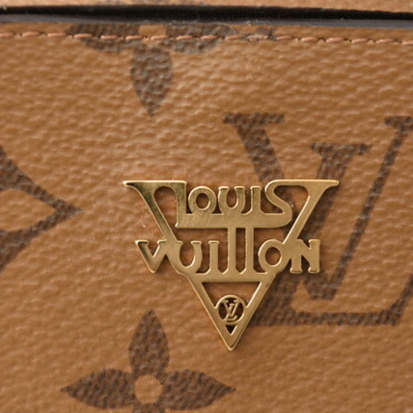 Monogram Reverse Canvas Snap Wallet