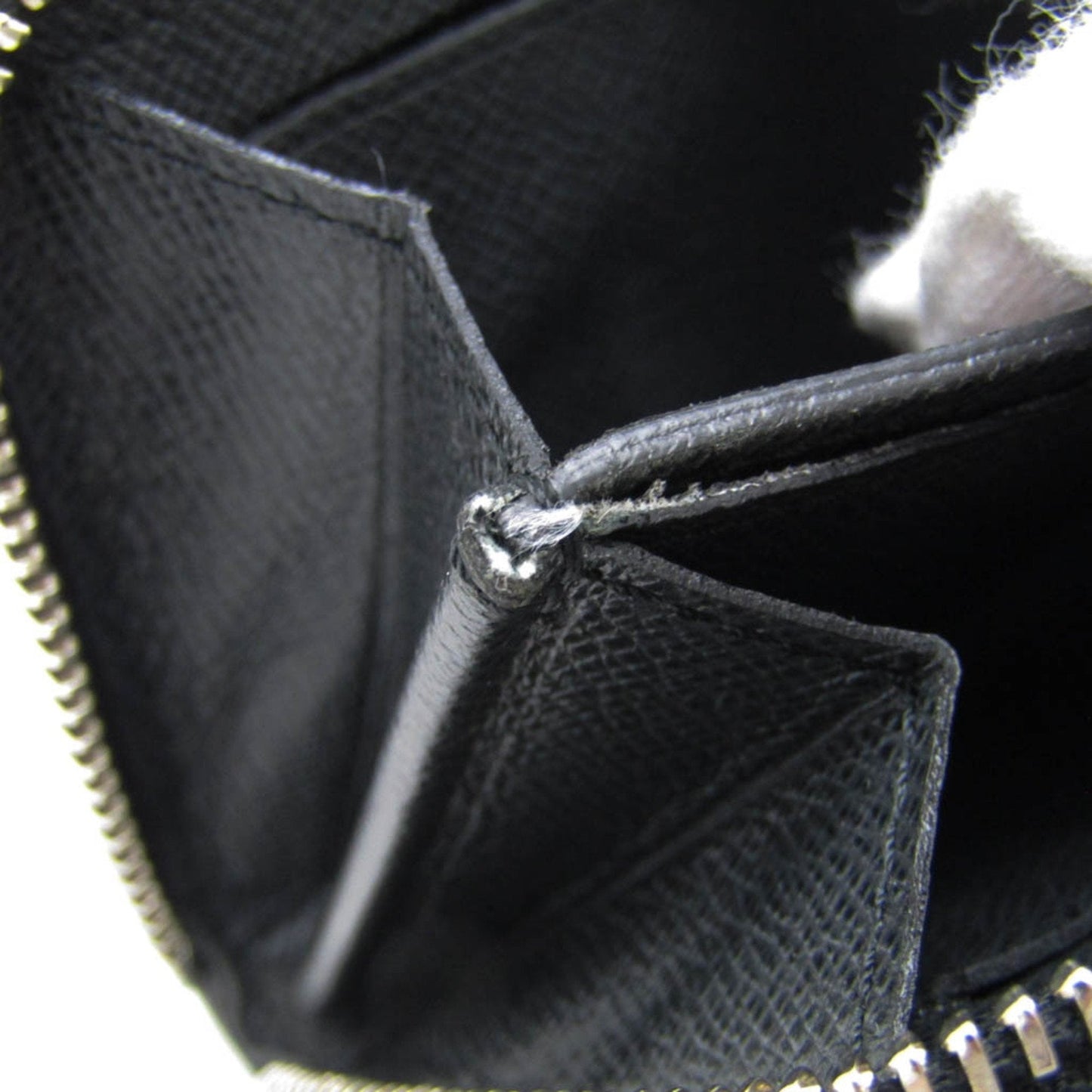 Leather Coin Purse with Zipper Closure and Card Slots