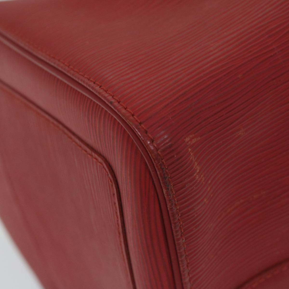 Vintage Epi Leather Travel Bag with Gilded Metal Finishes
