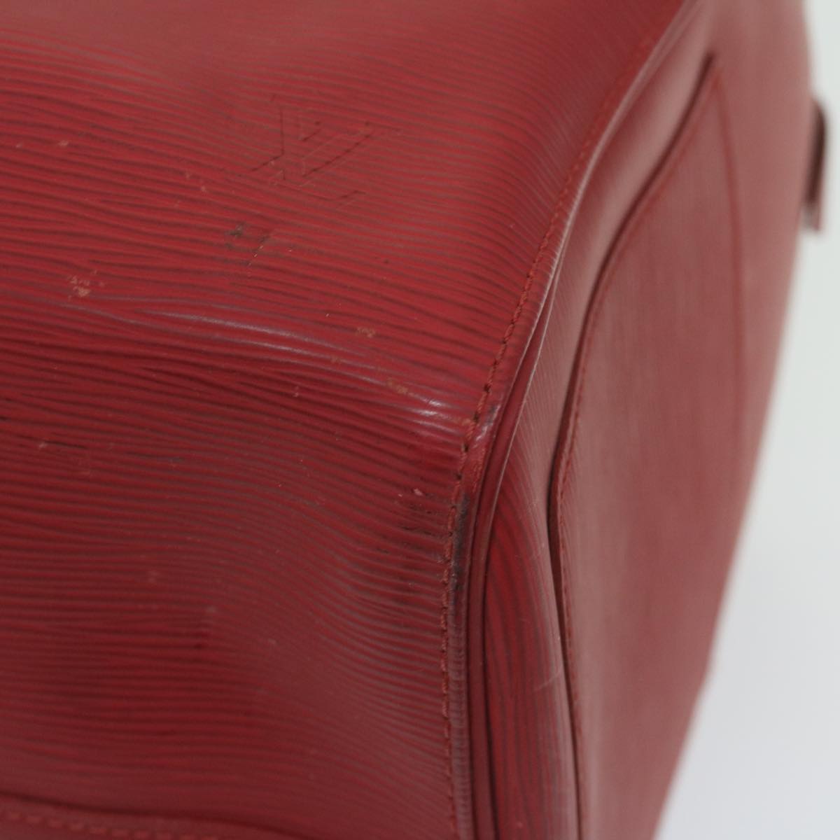 Vintage Epi Leather Travel Bag with Gilded Metal Finishes