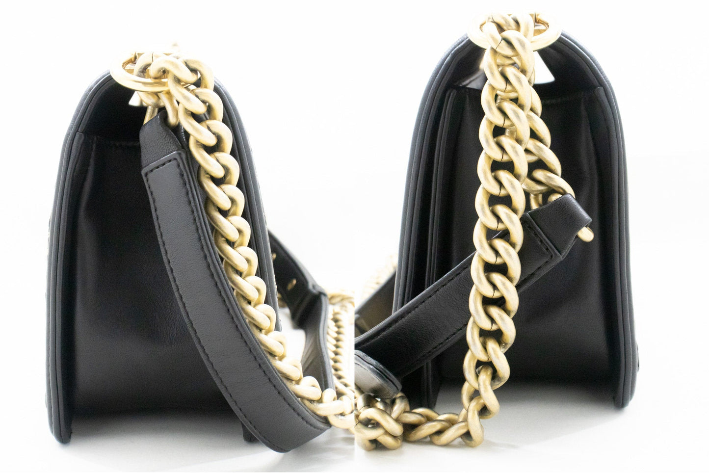 Chanel Luxury Black Leather Shoulder Bag