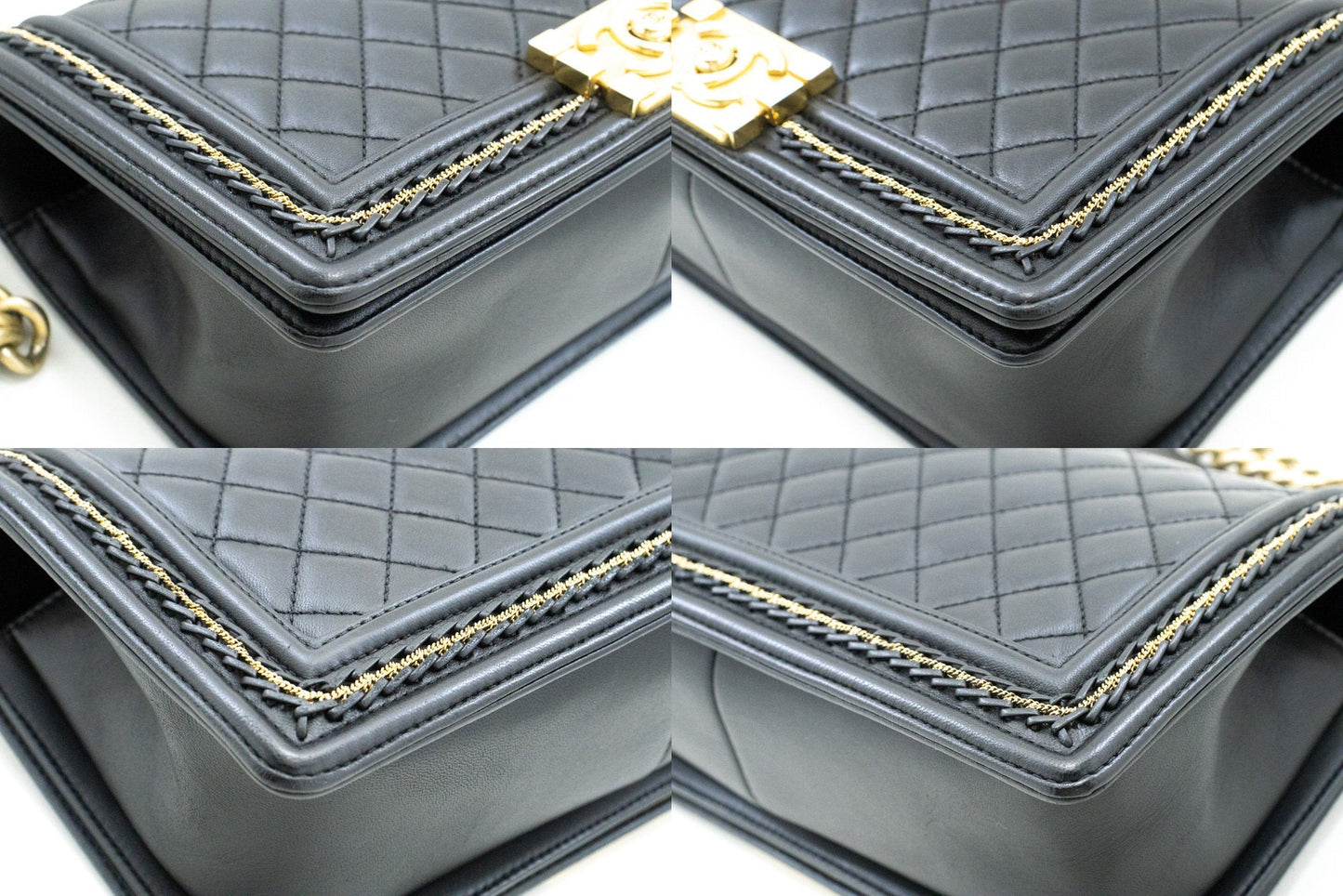 Chanel Luxury Black Leather Shoulder Bag