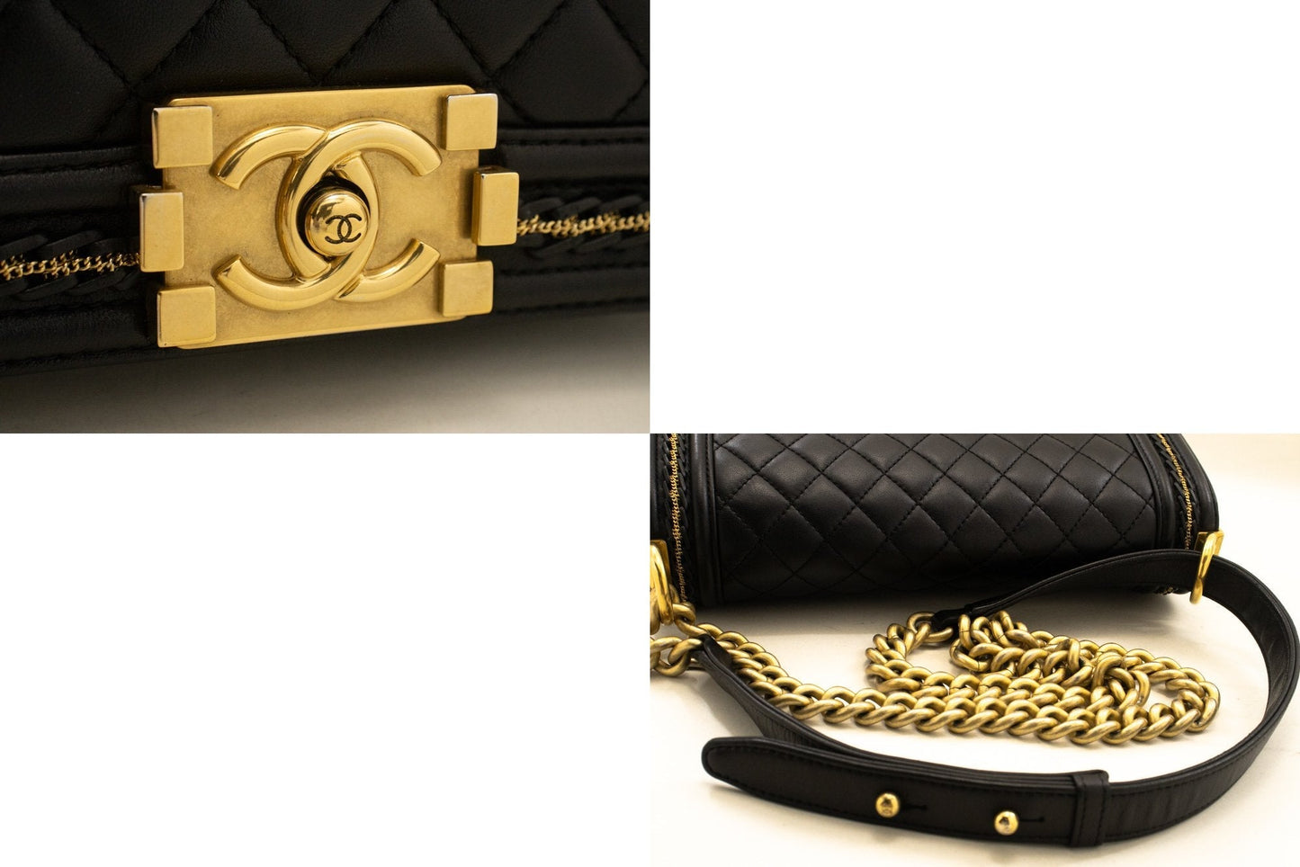 Chanel Luxury Black Leather Shoulder Bag