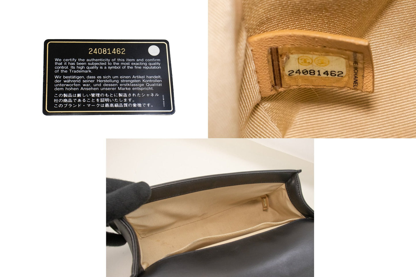 Chanel Luxury Black Leather Shoulder Bag