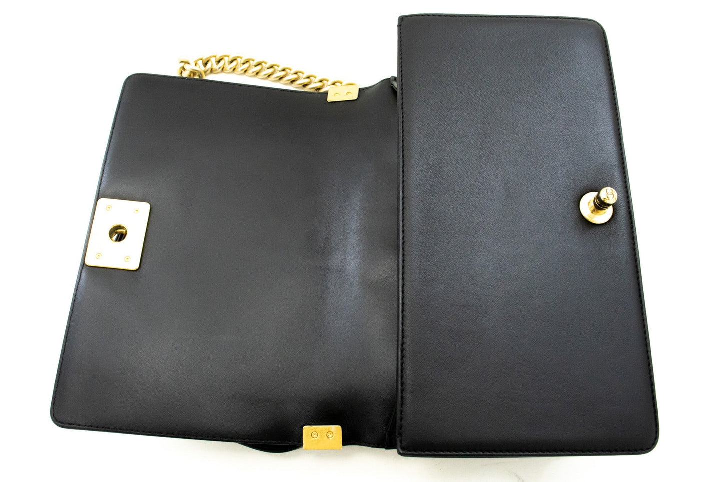 Chanel Luxury Black Leather Shoulder Bag