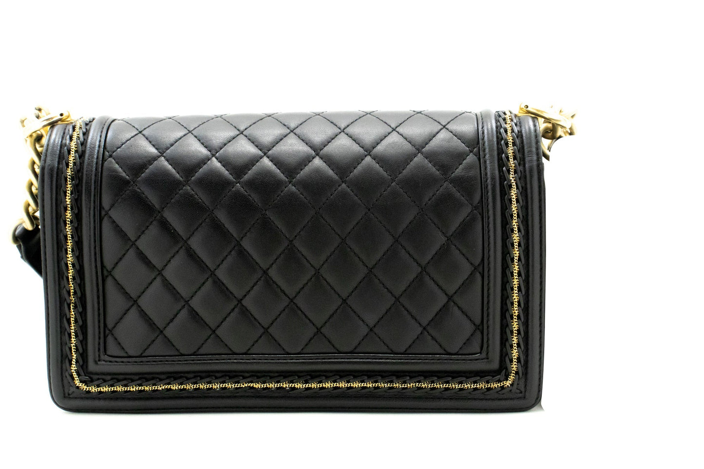 Chanel Luxury Black Leather Shoulder Bag