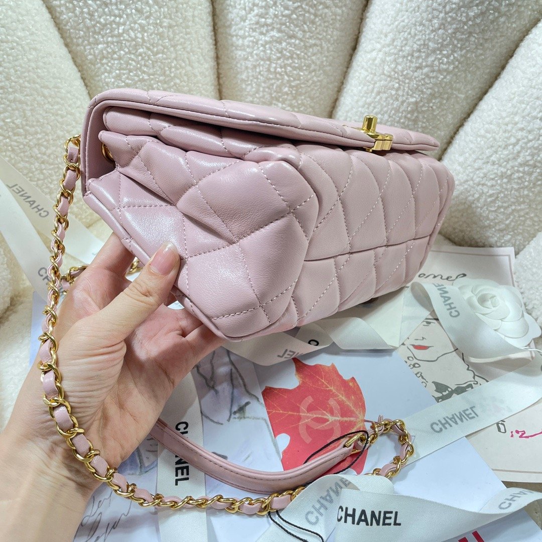 CHLLarge GlamIap Bag Gold Hardware PiNike For Women Handbags, Shoulder Bags 9.1in/23cm AS3367