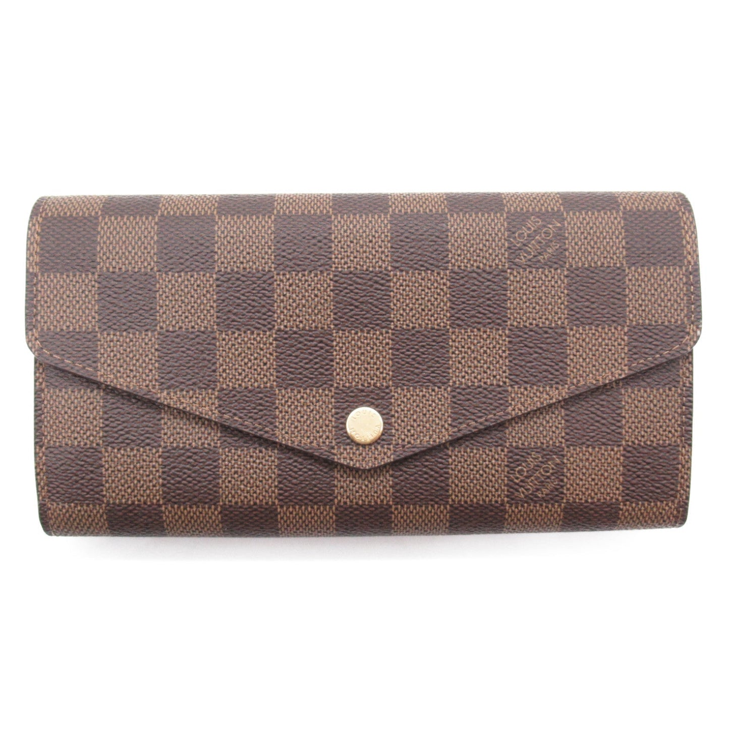 Louis Vuitton Louis Vuitton Portefolio Sarah Double Fold Wallet Wallet PVC Coated Canvas Damier  Brown N63209