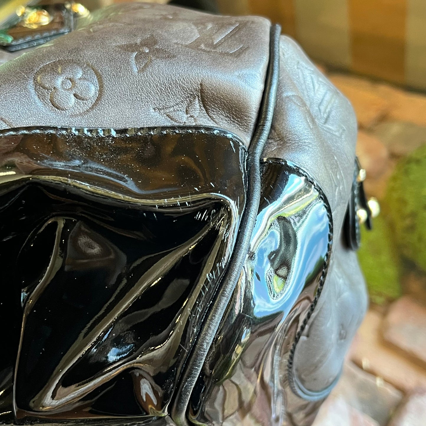 LOUIS VUITTON Limited Edition Stephen Embossed Monogram Calfskin Satchel Bag