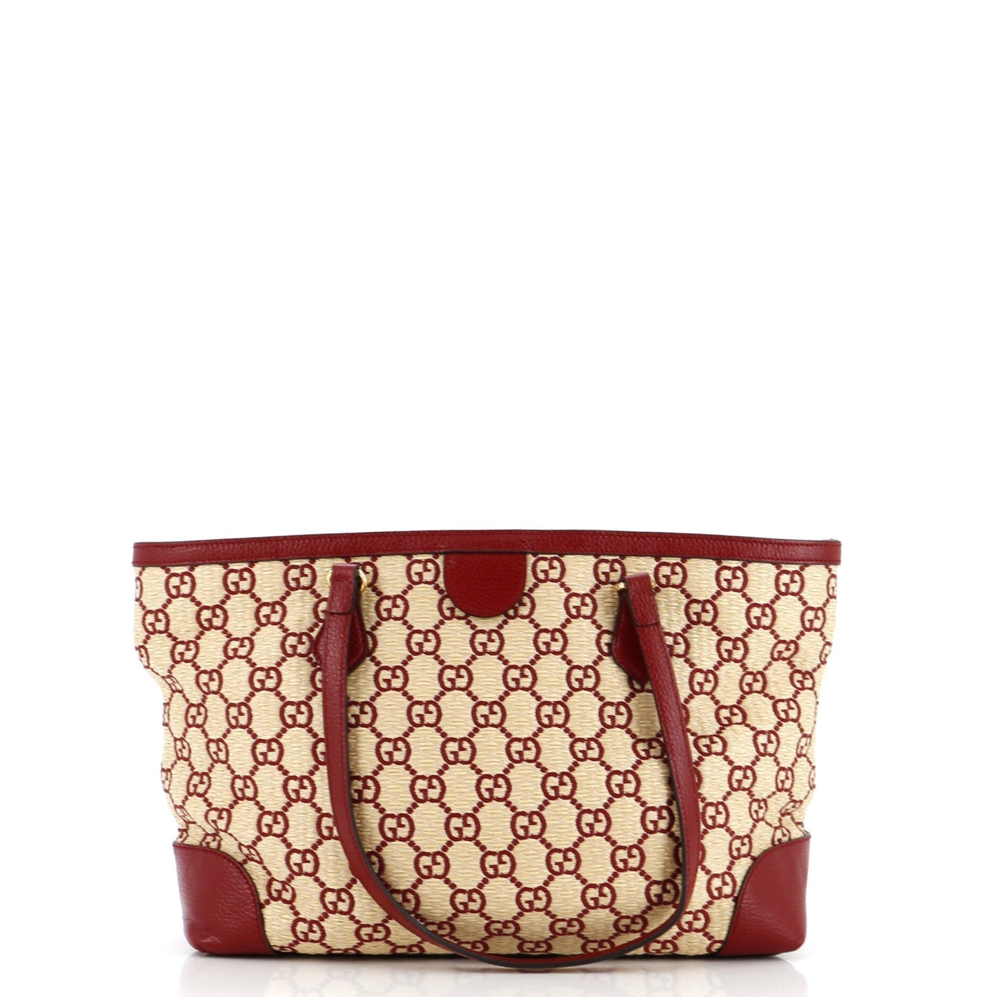 Ophidia Shopping Tote GG Raffia Medium