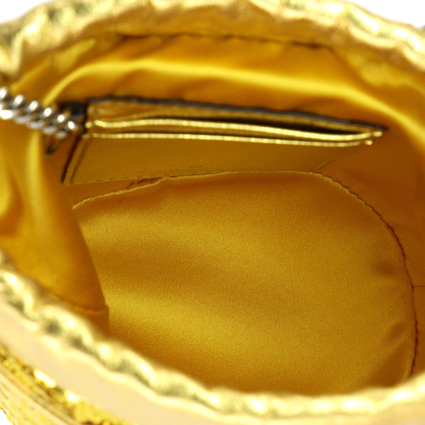 GG Marmont Bucket Bag Diagonal Quilted Sequins Mini