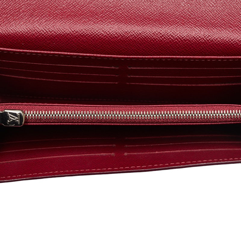Louis Vuitton Epic Portfolio Sarah Long Wallet M60580 Fushai Pink Leather  Louis Vuitton