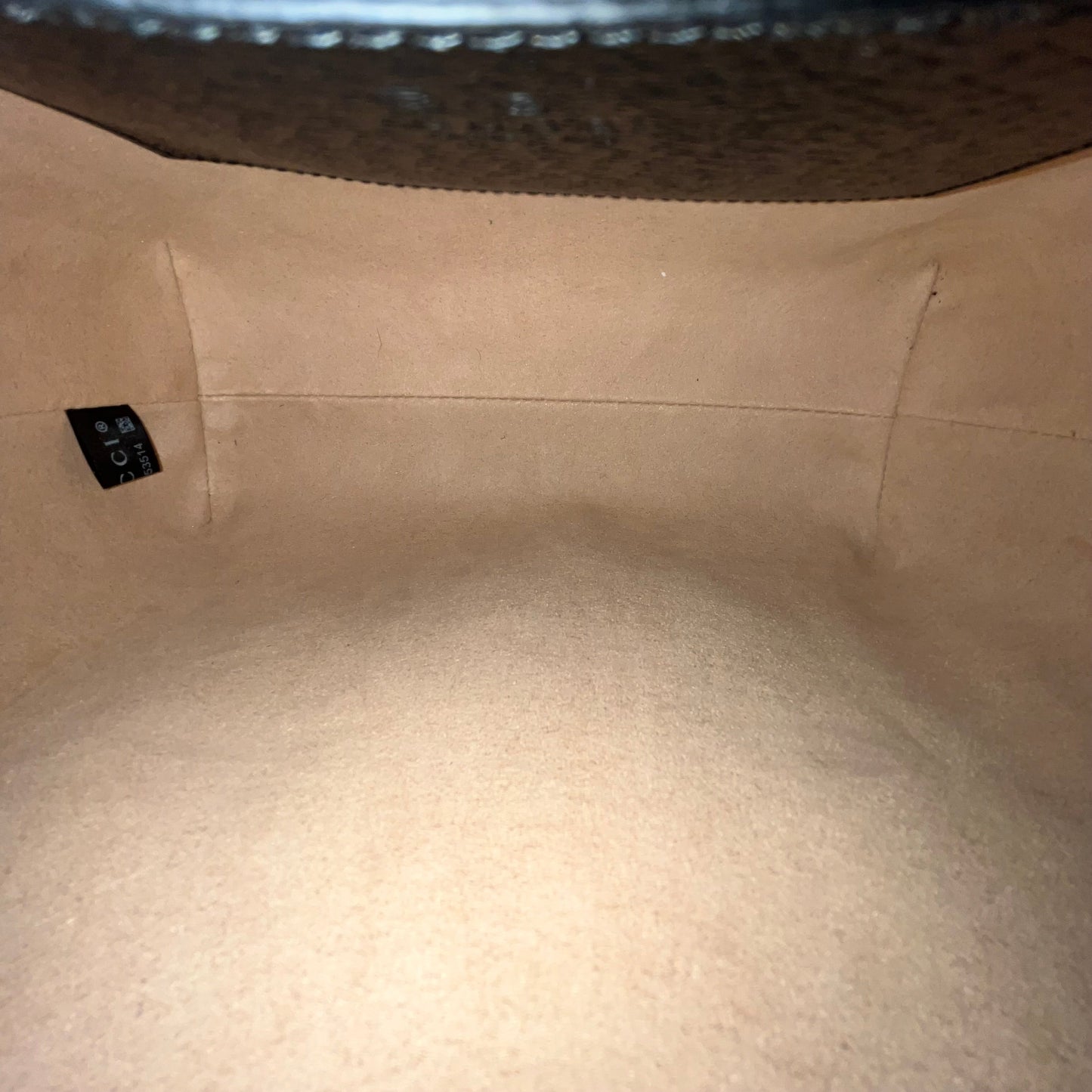 GUCCI Black Leather Ophidia Small Tote